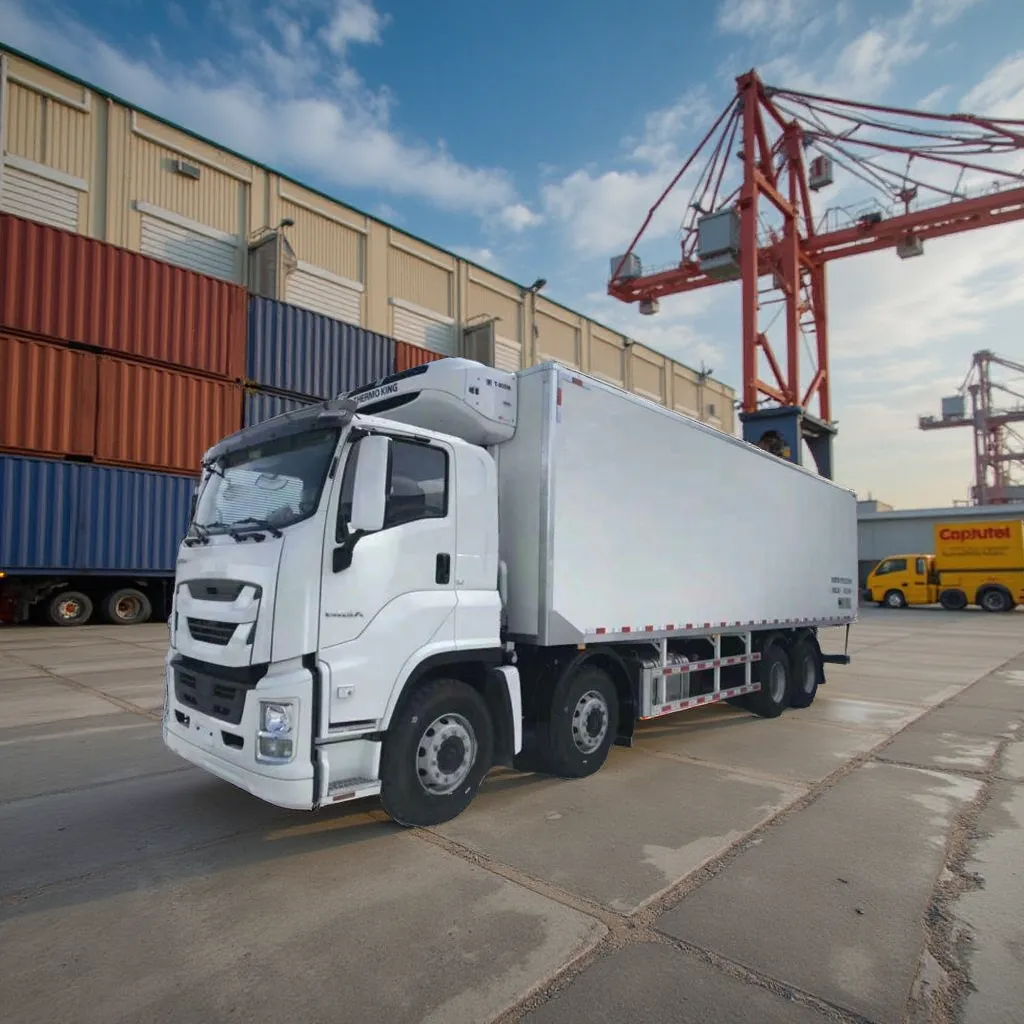 ISUZU 8X4 Soyuducu Yük Avtomobili